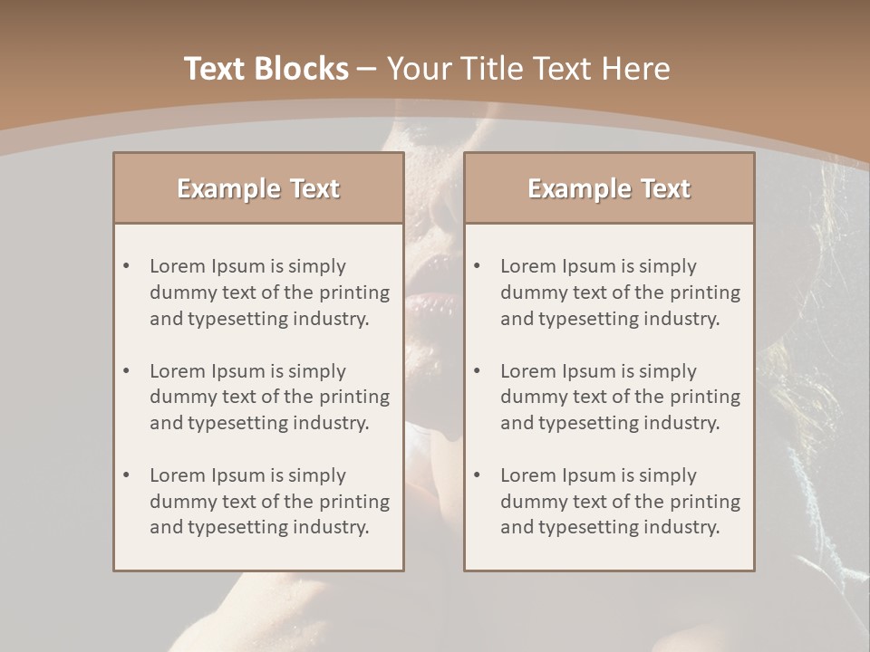 A Woman Is Drying Her Hair In The Shower PowerPoint Template