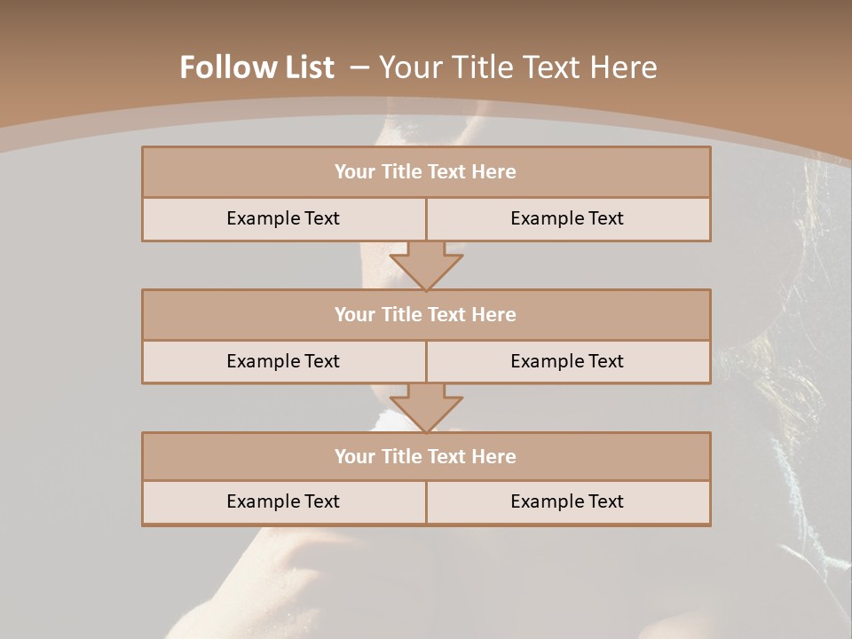 A Woman Is Drying Her Hair In The Shower PowerPoint Template