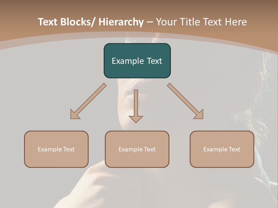 A Woman Is Drying Her Hair In The Shower PowerPoint Template