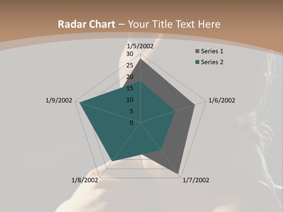 A Woman Is Drying Her Hair In The Shower PowerPoint Template