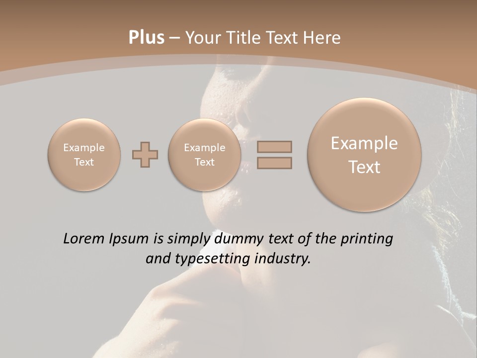 A Woman Is Drying Her Hair In The Shower PowerPoint Template