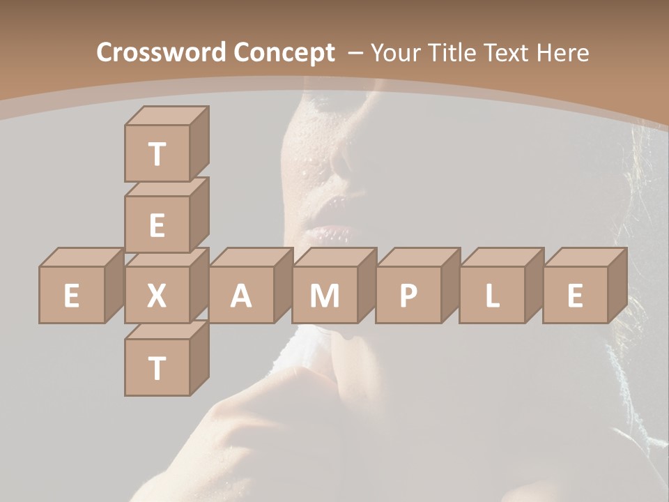 A Woman Is Drying Her Hair In The Shower PowerPoint Template