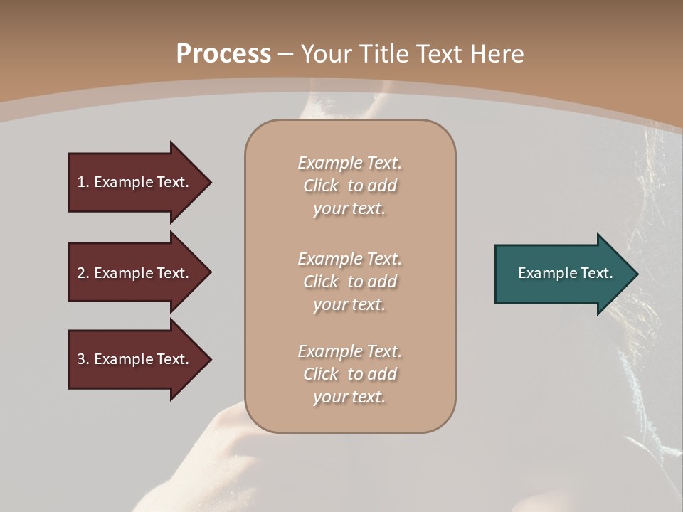 A Woman Is Drying Her Hair In The Shower PowerPoint Template