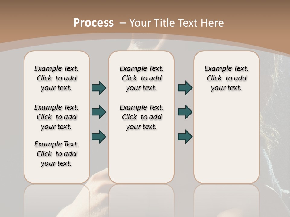 A Woman Is Drying Her Hair In The Shower PowerPoint Template