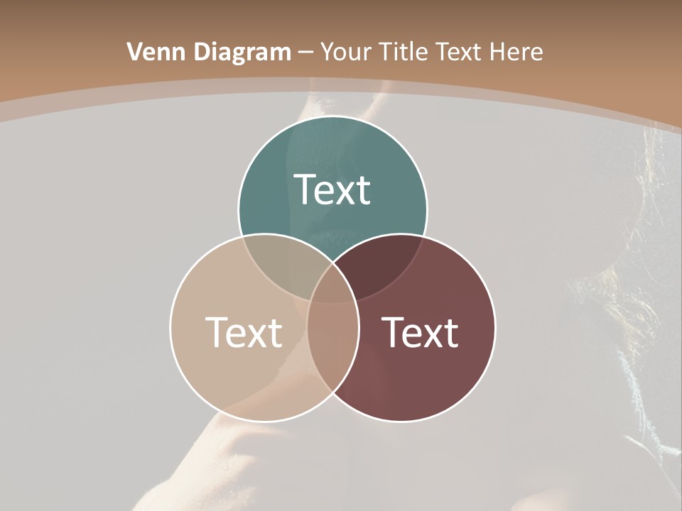 A Woman Is Drying Her Hair In The Shower PowerPoint Template