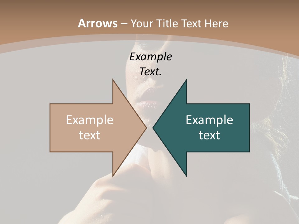 A Woman Is Drying Her Hair In The Shower PowerPoint Template