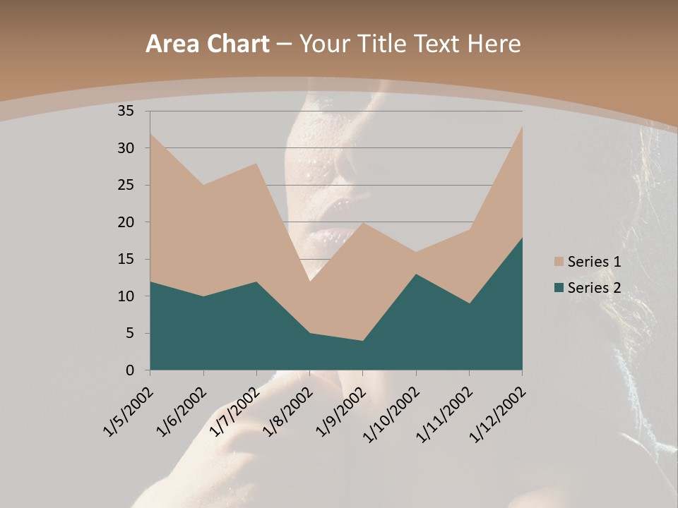 A Woman Is Drying Her Hair In The Shower PowerPoint Template