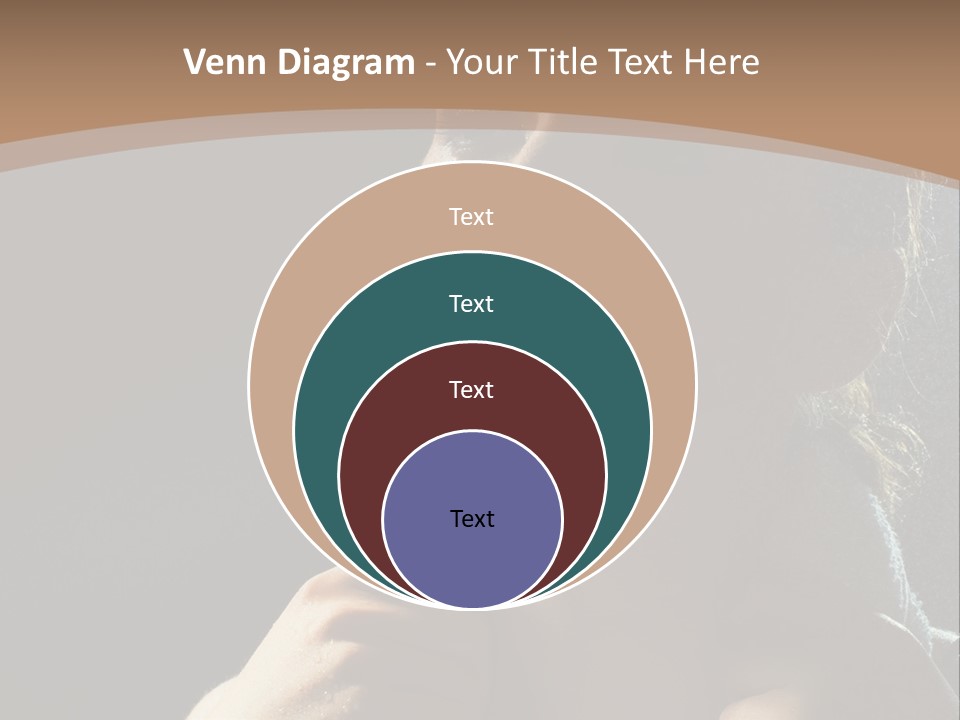 A Woman Is Drying Her Hair In The Shower PowerPoint Template