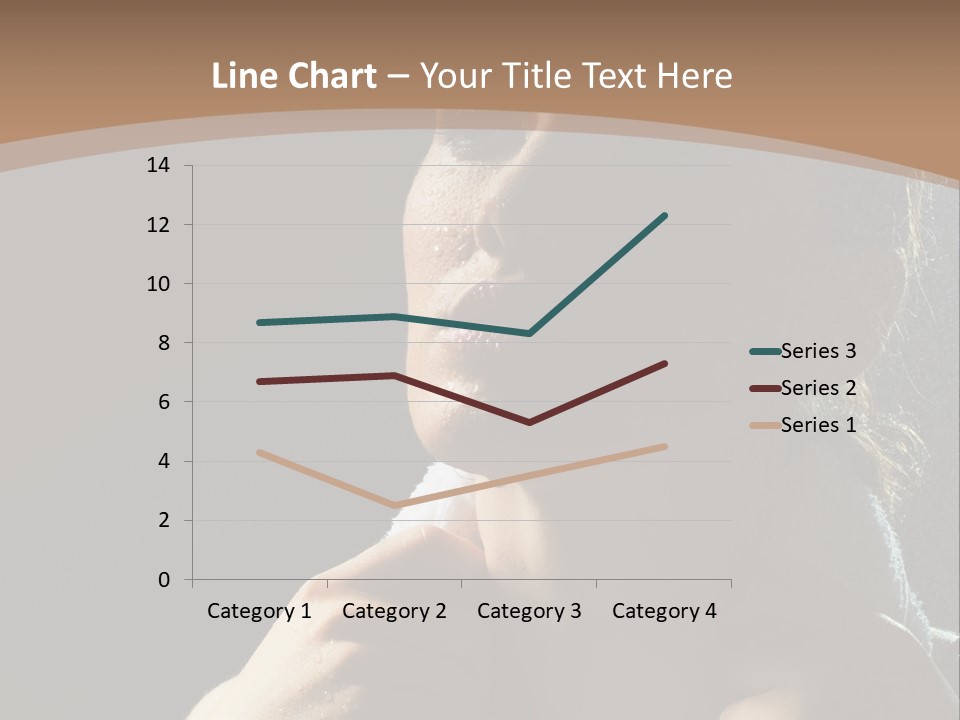 A Woman Is Drying Her Hair In The Shower PowerPoint Template
