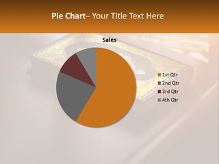 A Book Sitting On Top Of A Wooden Table PowerPoint Template