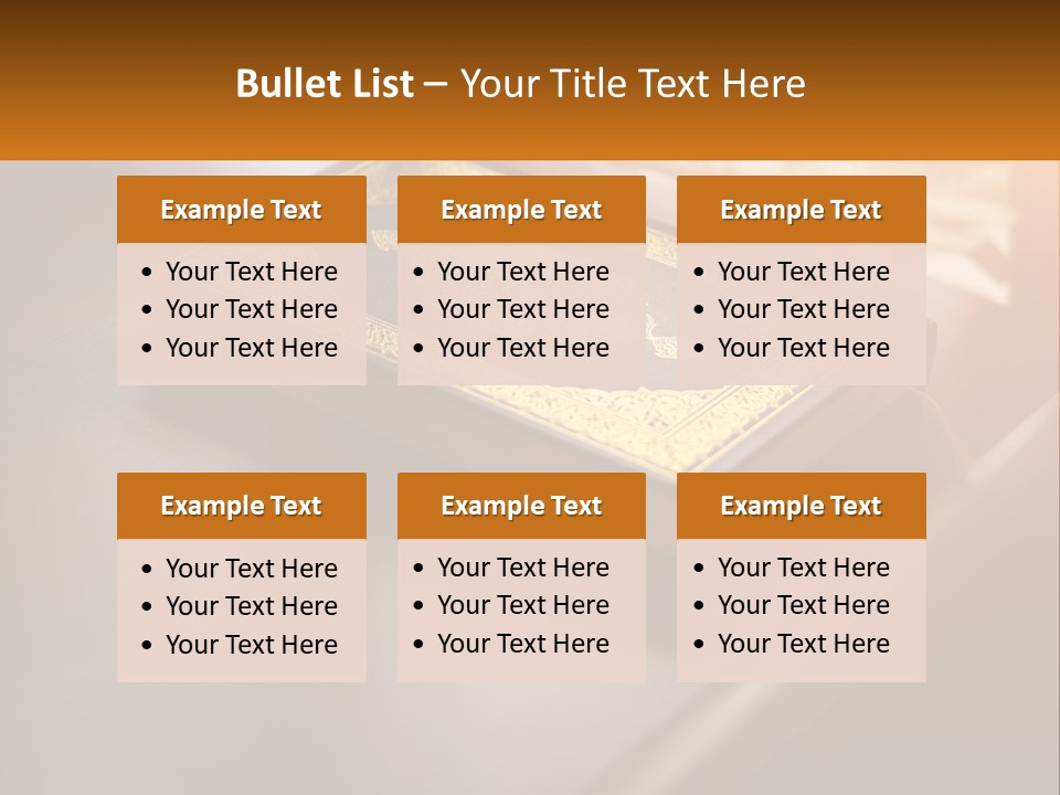 A Book Sitting On Top Of A Wooden Table PowerPoint Template