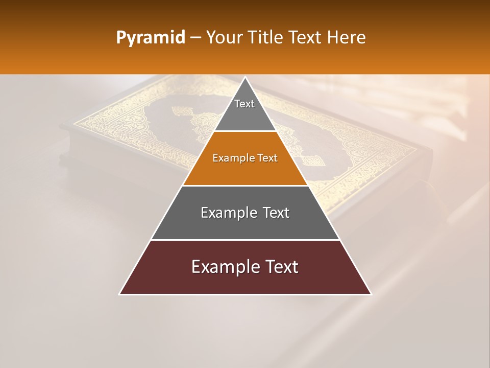 A Book Sitting On Top Of A Wooden Table PowerPoint Template