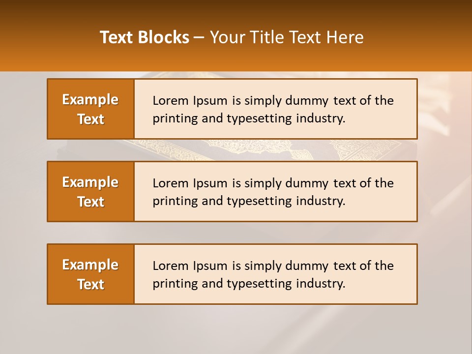 A Book Sitting On Top Of A Wooden Table PowerPoint Template