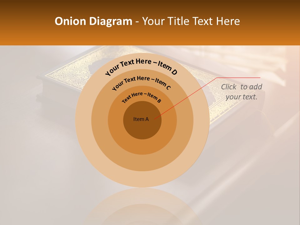 A Book Sitting On Top Of A Wooden Table PowerPoint Template