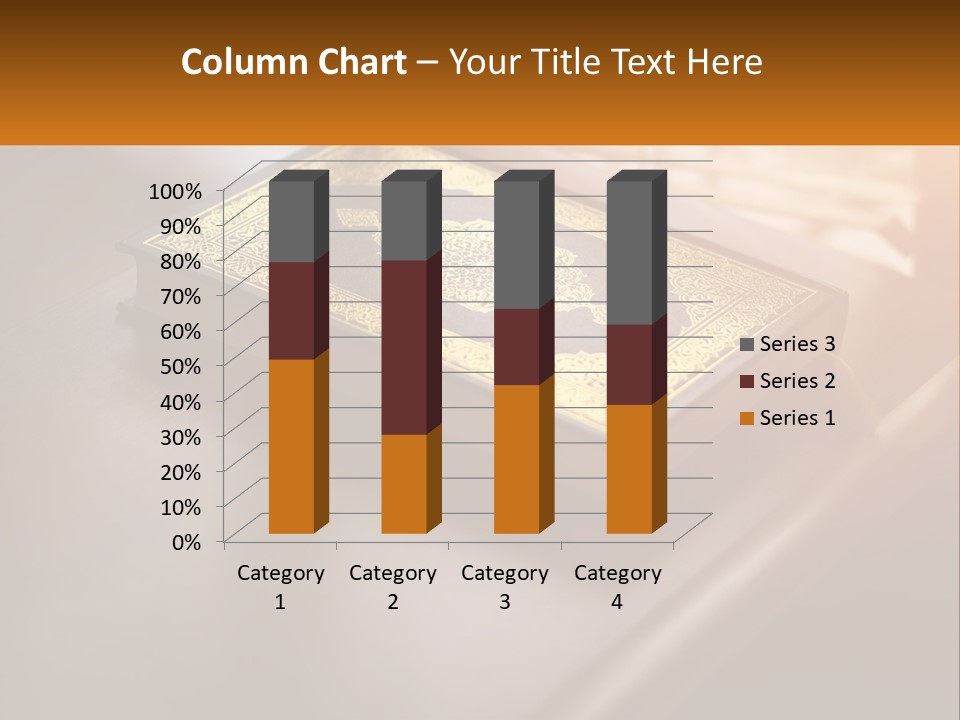 A Book Sitting On Top Of A Wooden Table PowerPoint Template