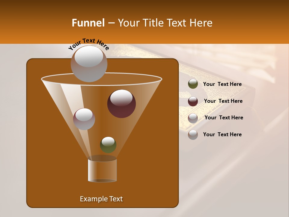 A Book Sitting On Top Of A Wooden Table PowerPoint Template