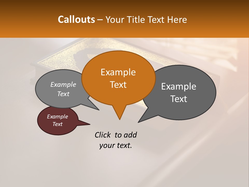 A Book Sitting On Top Of A Wooden Table PowerPoint Template