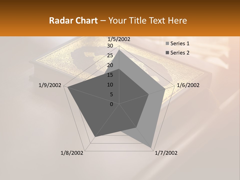 A Book Sitting On Top Of A Wooden Table PowerPoint Template