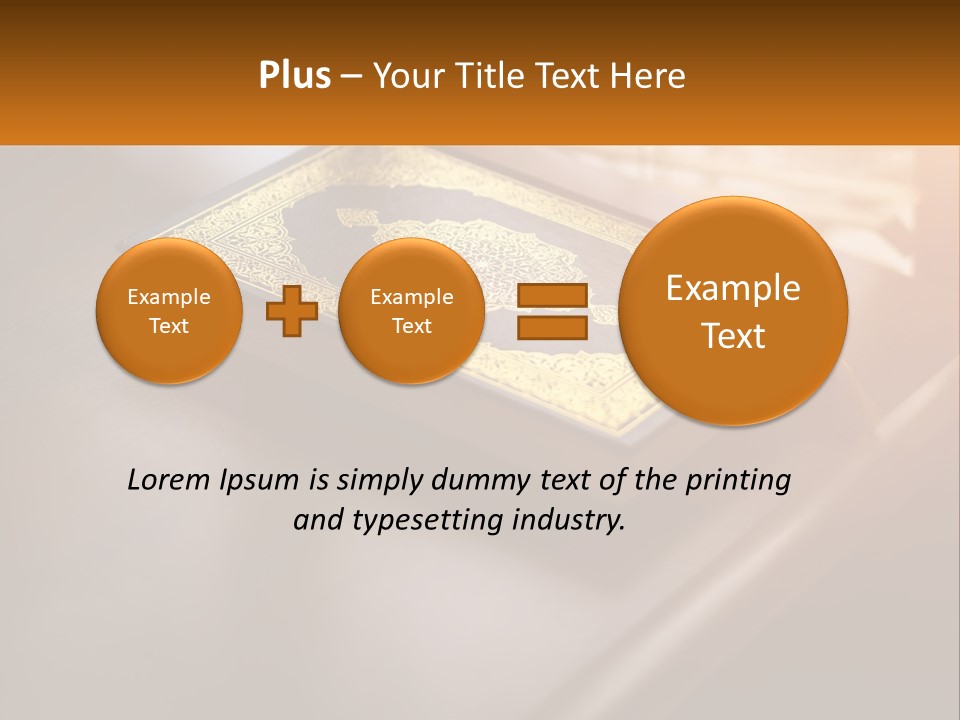 A Book Sitting On Top Of A Wooden Table PowerPoint Template