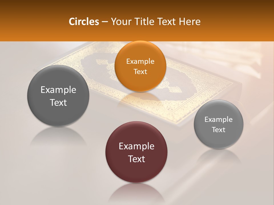 A Book Sitting On Top Of A Wooden Table PowerPoint Template