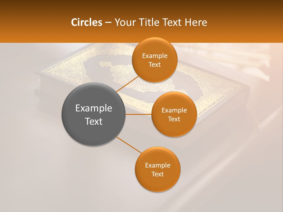 A Book Sitting On Top Of A Wooden Table PowerPoint Template