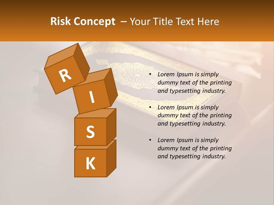 A Book Sitting On Top Of A Wooden Table PowerPoint Template