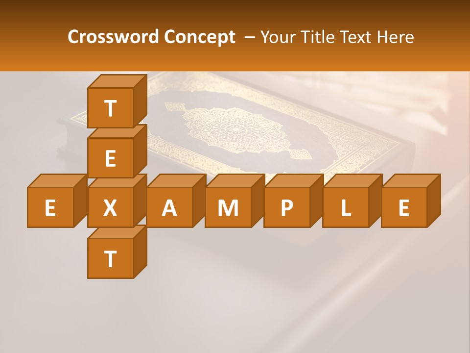 A Book Sitting On Top Of A Wooden Table PowerPoint Template