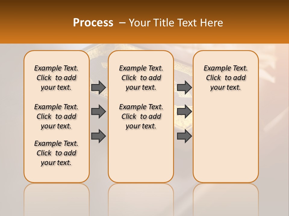 A Book Sitting On Top Of A Wooden Table PowerPoint Template