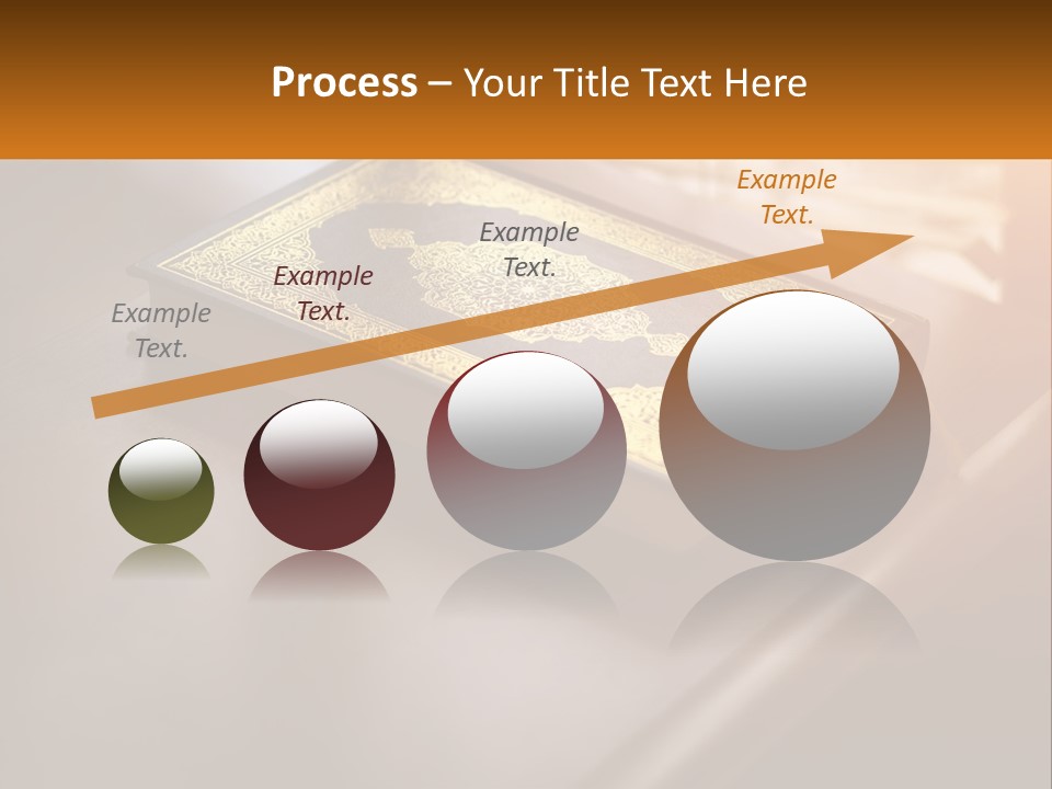 A Book Sitting On Top Of A Wooden Table PowerPoint Template