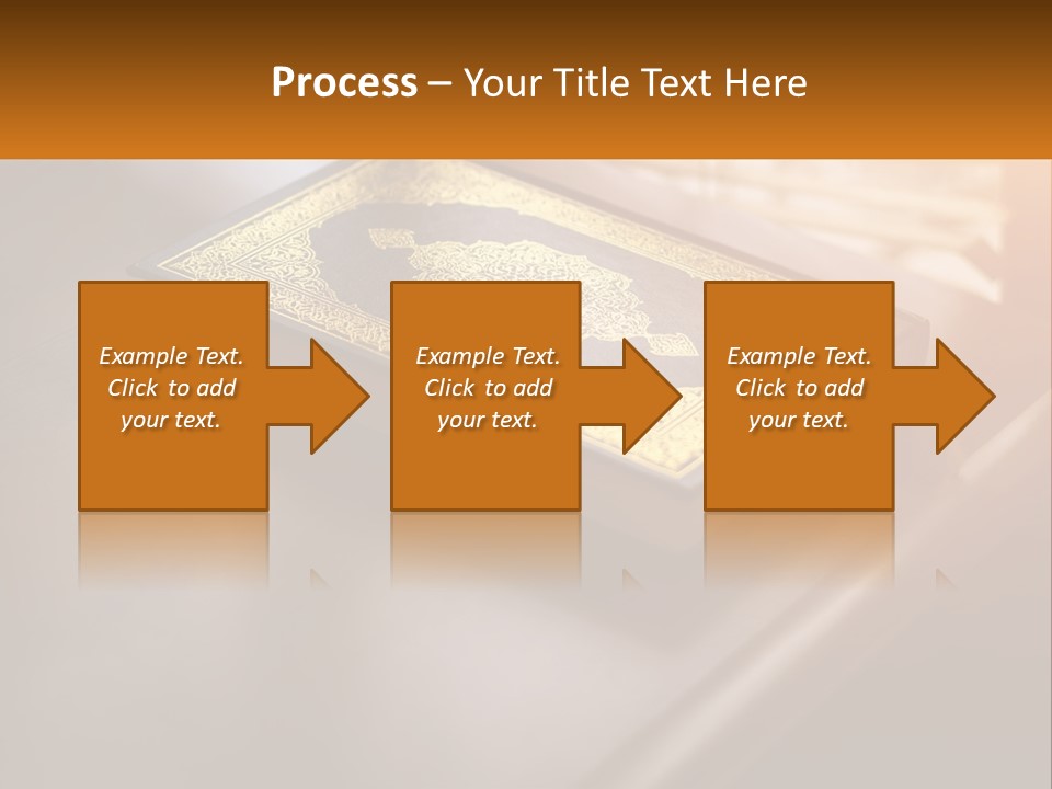 A Book Sitting On Top Of A Wooden Table PowerPoint Template