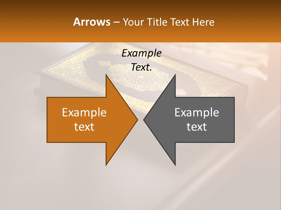 A Book Sitting On Top Of A Wooden Table PowerPoint Template
