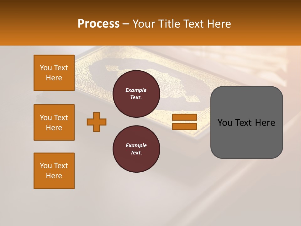 A Book Sitting On Top Of A Wooden Table PowerPoint Template