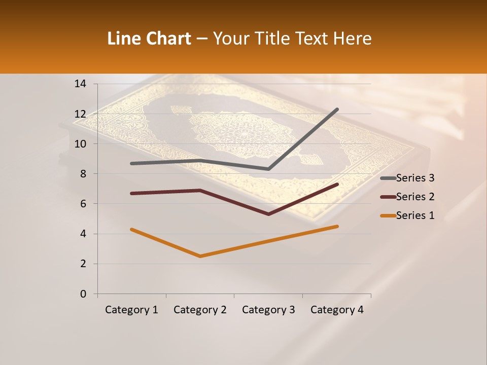 A Book Sitting On Top Of A Wooden Table PowerPoint Template