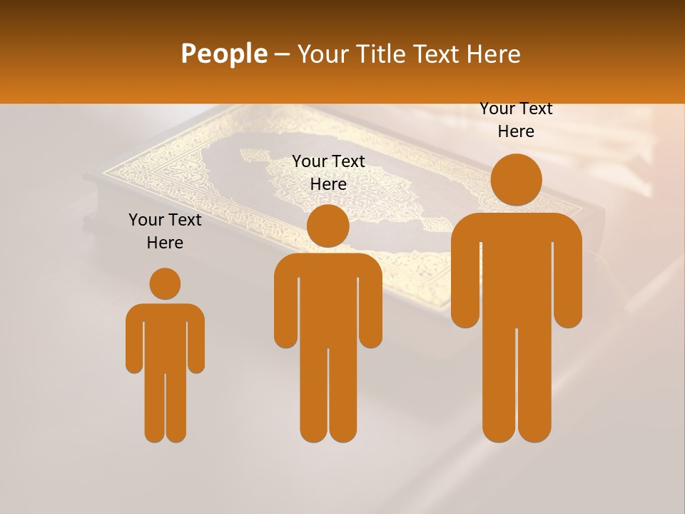 A Book Sitting On Top Of A Wooden Table PowerPoint Template