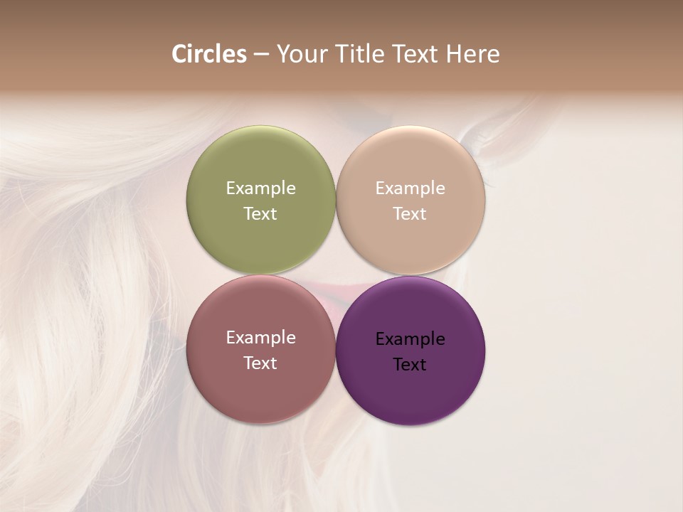 A Woman With Long Blonde Hair And Red Lipstick PowerPoint Template