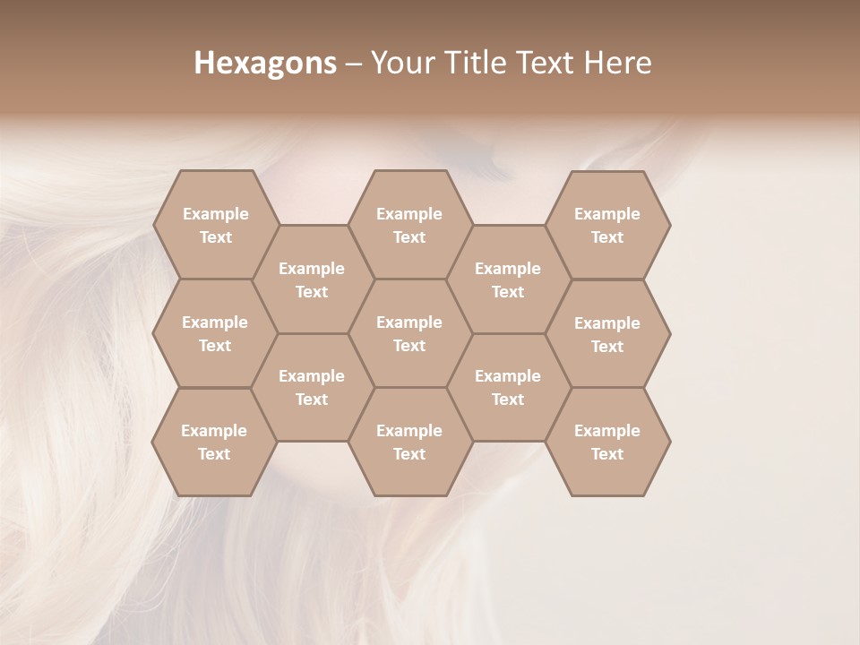 A Woman With Long Blonde Hair And Red Lipstick PowerPoint Template