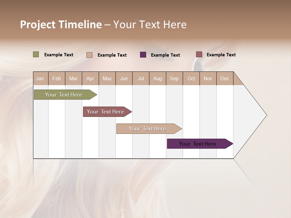 A Woman With Long Blonde Hair And Red Lipstick PowerPoint Template