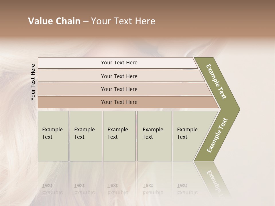 A Woman With Long Blonde Hair And Red Lipstick PowerPoint Template