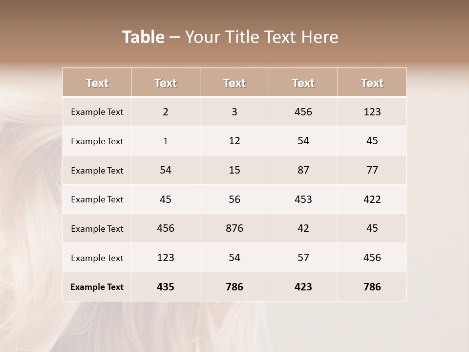 A Woman With Long Blonde Hair And Red Lipstick PowerPoint Template