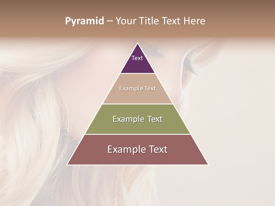 A Woman With Long Blonde Hair And Red Lipstick PowerPoint Template