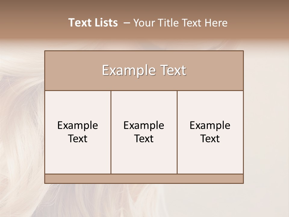 A Woman With Long Blonde Hair And Red Lipstick PowerPoint Template