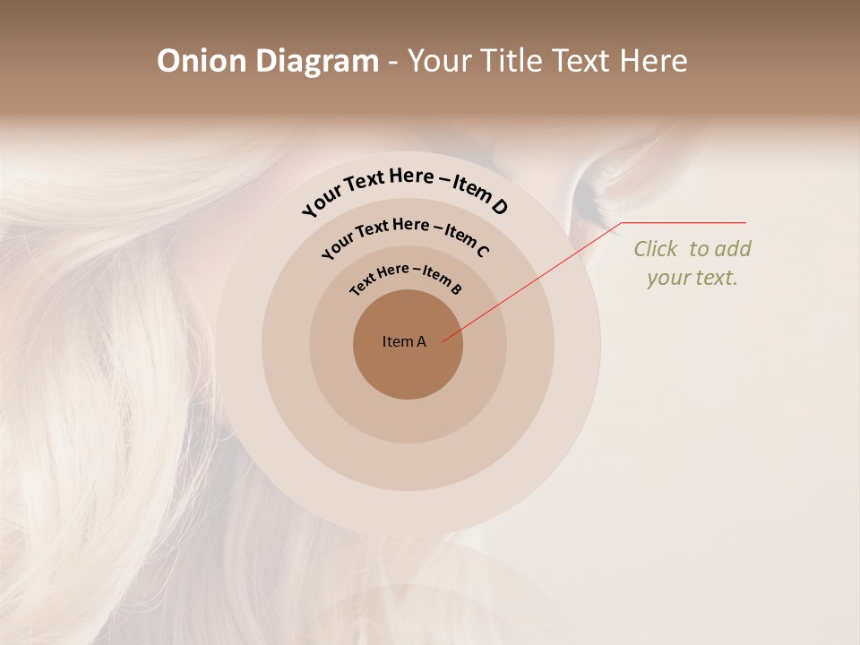 A Woman With Long Blonde Hair And Red Lipstick PowerPoint Template