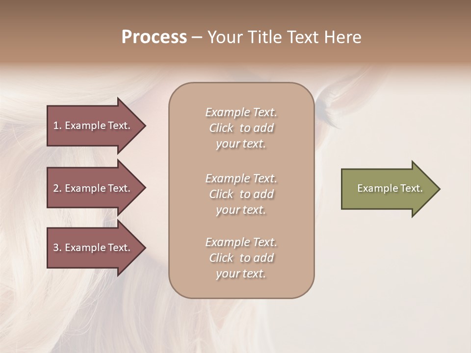 A Woman With Long Blonde Hair And Red Lipstick PowerPoint Template