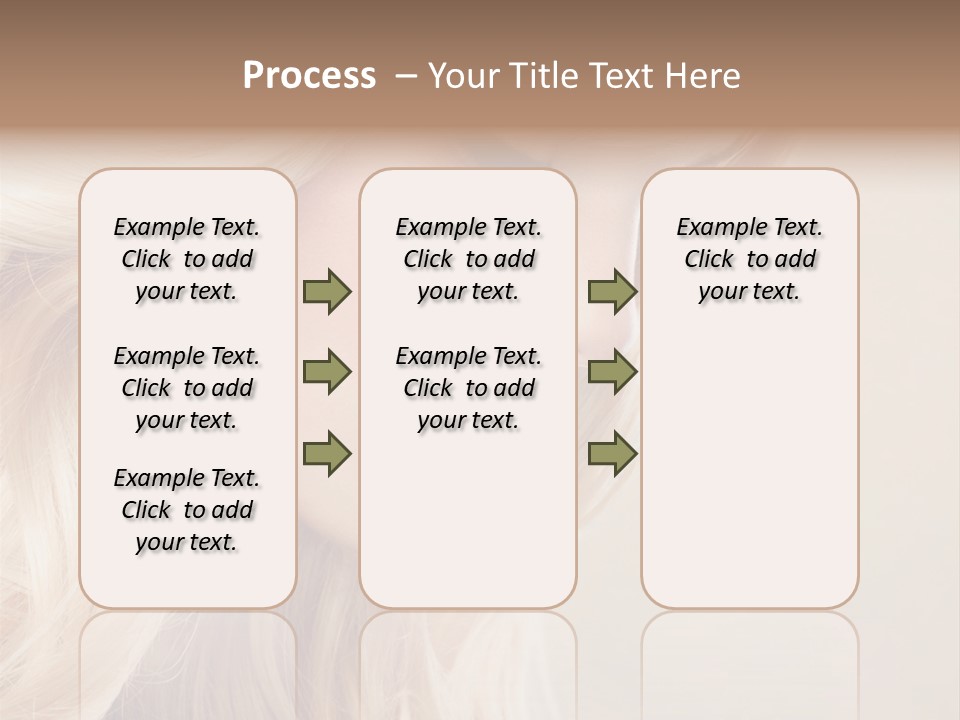 A Woman With Long Blonde Hair And Red Lipstick PowerPoint Template