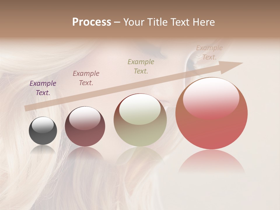 A Woman With Long Blonde Hair And Red Lipstick PowerPoint Template