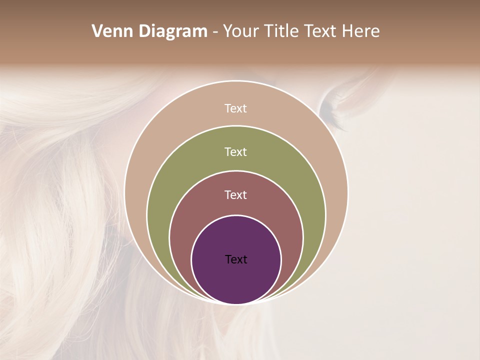 A Woman With Long Blonde Hair And Red Lipstick PowerPoint Template