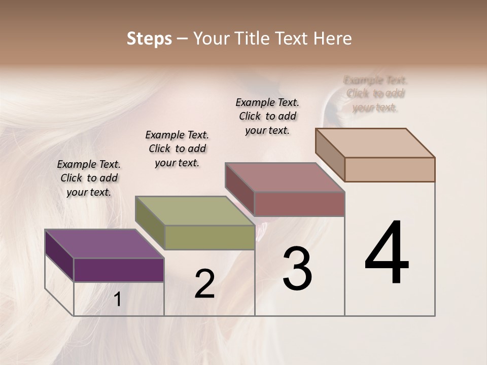 A Woman With Long Blonde Hair And Red Lipstick PowerPoint Template