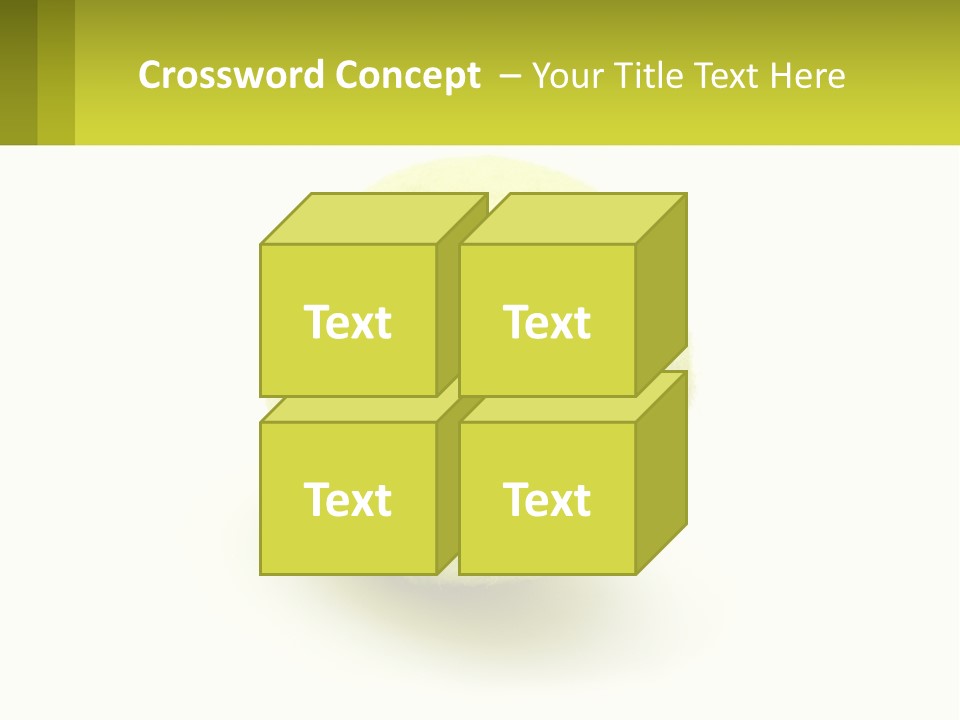 A Yellow Tennis Ball On A White Background PowerPoint Template