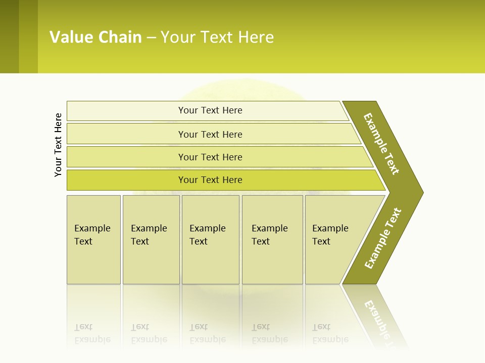 A Yellow Tennis Ball On A White Background PowerPoint Template