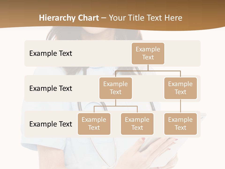 A Woman Doctor With A Stethoscope In Her Hand PowerPoint Template